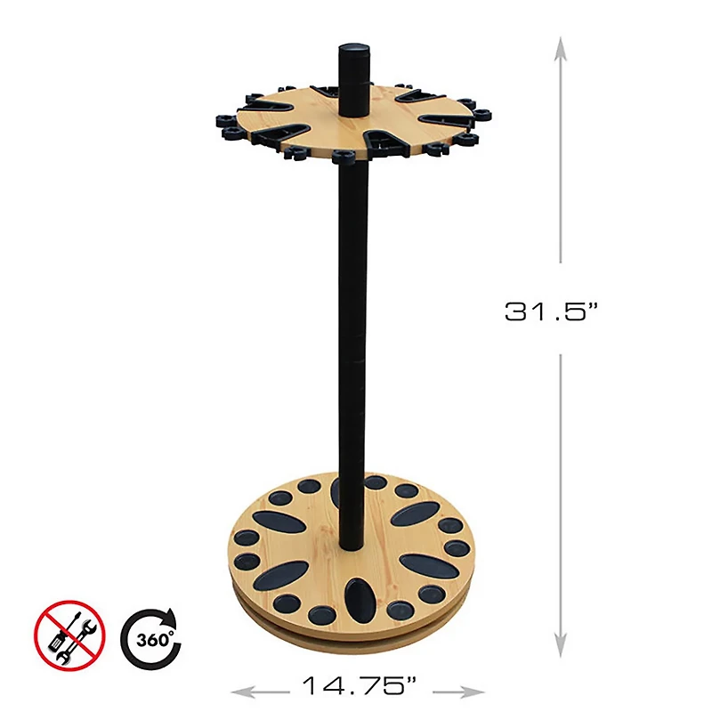 Rush Creek Spinning 24-Rod Storage Rack