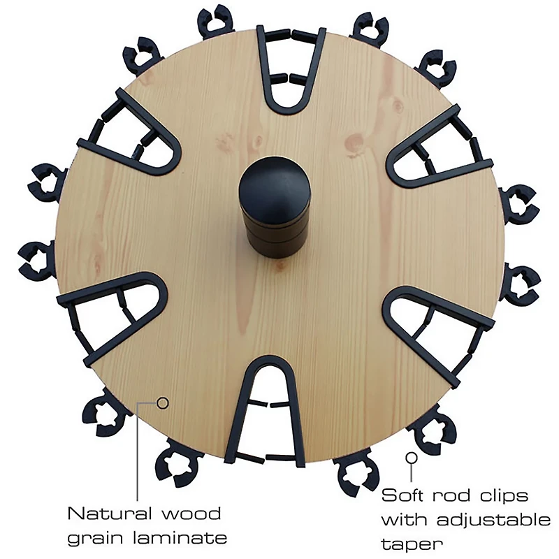 Rush Creek Spinning 24-Rod Storage Rack