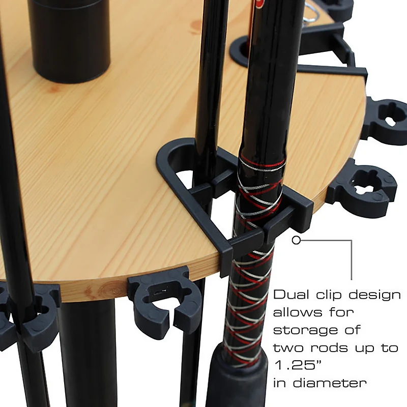 Rush Creek Spinning 24-Rod Storage Rack