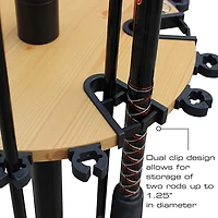 Rush Creek Spinning 24-Rod Storage Rack
