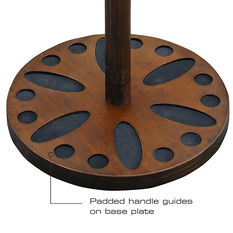 Rush Creek 24-Rod Round Wood Storage Rack