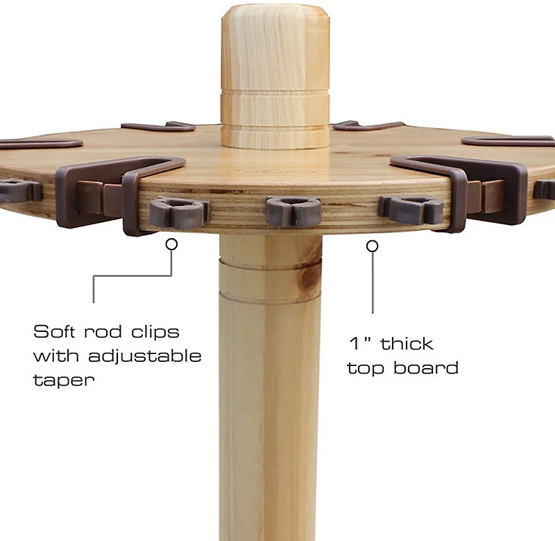 Rush Creek Spinning 30-Rod Storage Rack