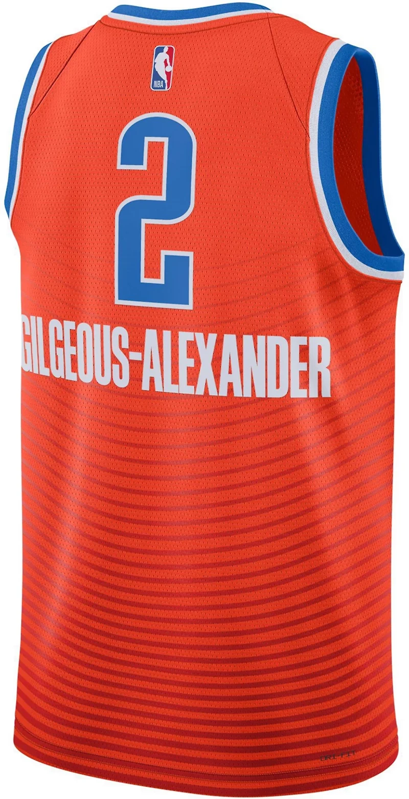 Jordan Men's OKC Thunder Gilgeous-Alexander Dri-fit Swingman Statement Jersey