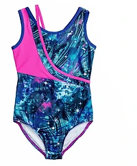 Rainbeau Moves Girls' Cosmoverse Print Inset Tank Leotard