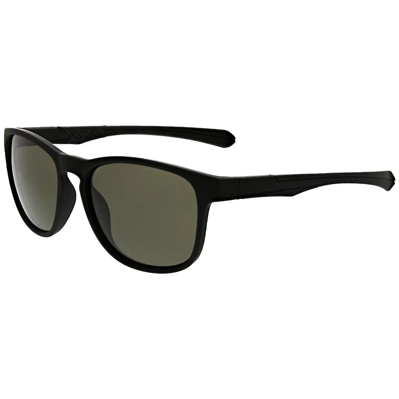 Maverick Men's Lifestyle Medium Plastic Keyhole Sporty Round Polarized Sunglasses