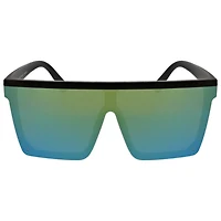 SOL PWR Women's Lifestyle Flattop Sporty Shield Polarized Sunglasses