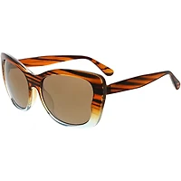 SOL PWR Women's Lifestyle Plastic Rounded Cat Eye Polarized Sunglasses