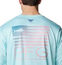 Columbia Sportswear Men's Terminal Tackle PFG Fish Star Long Sleeve Shirt