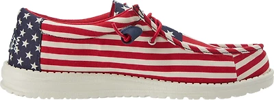 HEYDUDE Men's Wally Allover Flag Slip-On Shoes