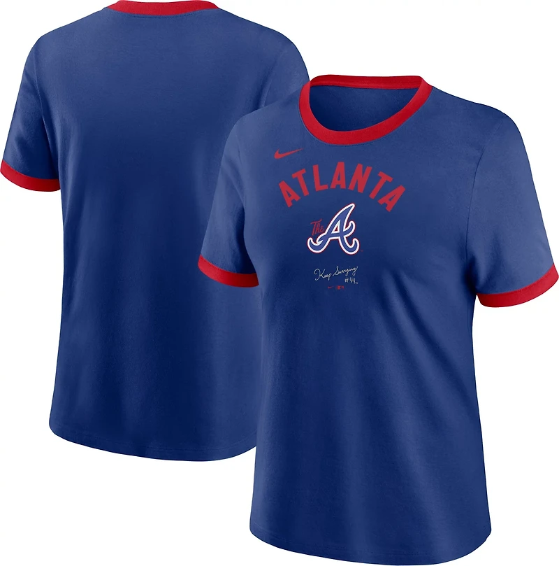 Nike Women’s Atlanta Braves City Connect Ringer Graphic T-shirt