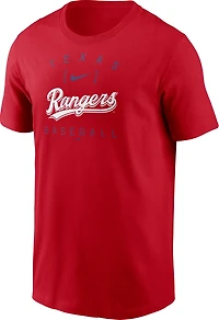 Nike Men's Texas Rangers Home Team Athletic Arch T-shirt