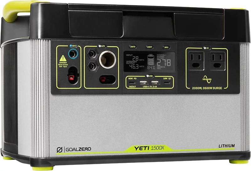GOAL ZERO Yeti 1500 5G 120V Portable Power Station