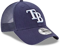 New Era Men's Tampa Bay Rays Team Adjustable 9FORTY Trucker Cap