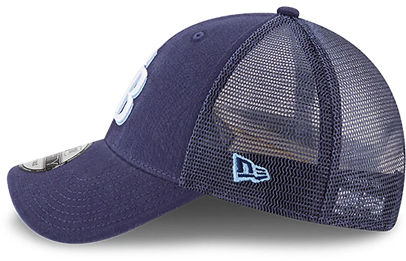 New Era Men's Tampa Bay Rays Team Adjustable 9FORTY Trucker Cap