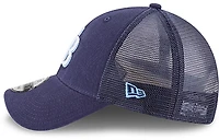 New Era Men's Tampa Bay Rays Team Adjustable 9FORTY Trucker Cap
