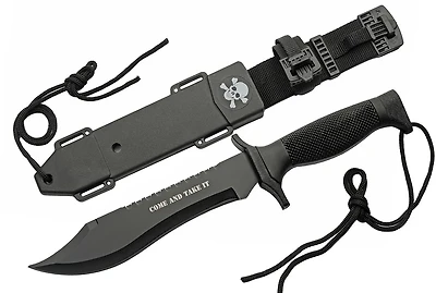 Rite Edge Combat Ready Death/Skull Bowie Knife
