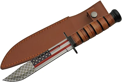Rite Edge Combat Ready WWII Flag Fighter Knife