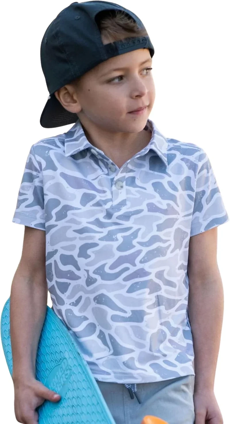 BURLEBO Boys' Performance Polo Shirt