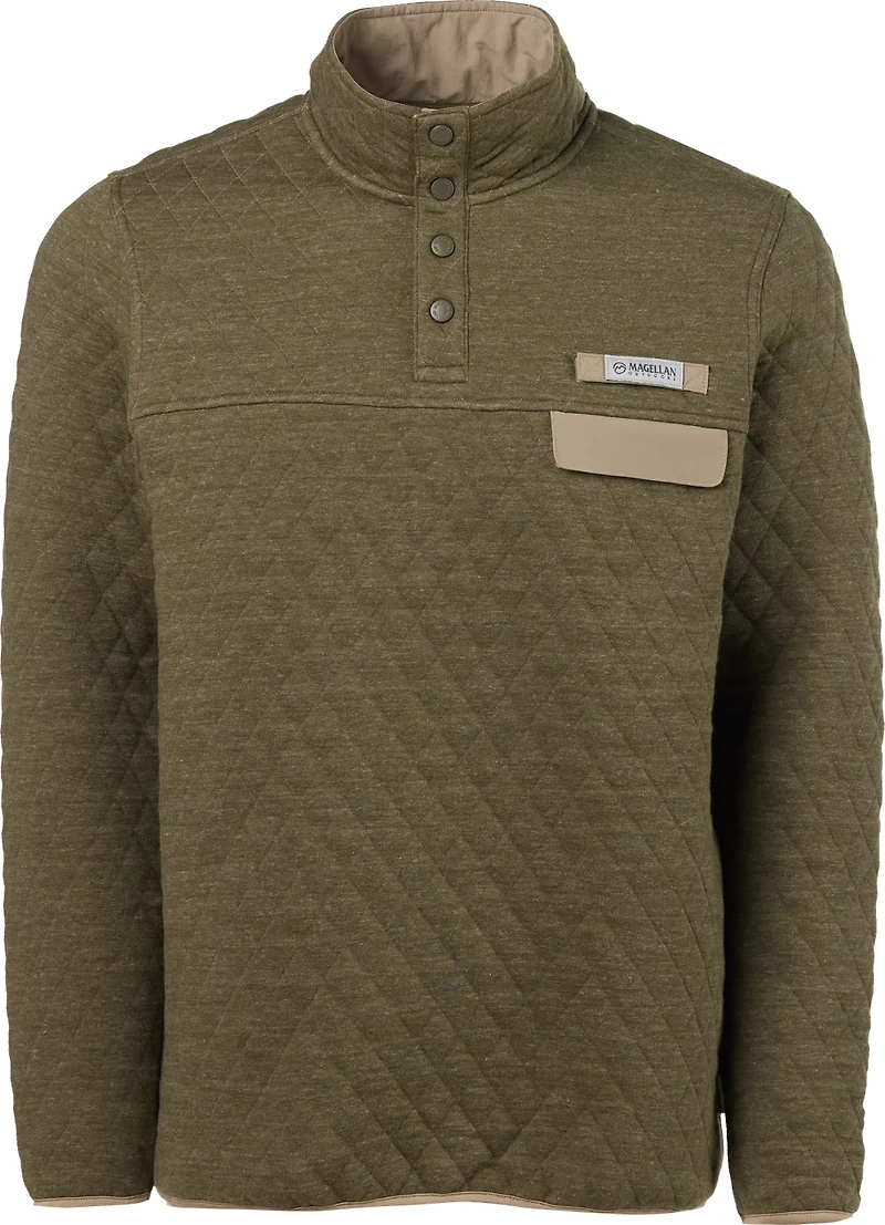 Magellan Outdoors Men's Campfire Quilted Long Sleeve QS Top