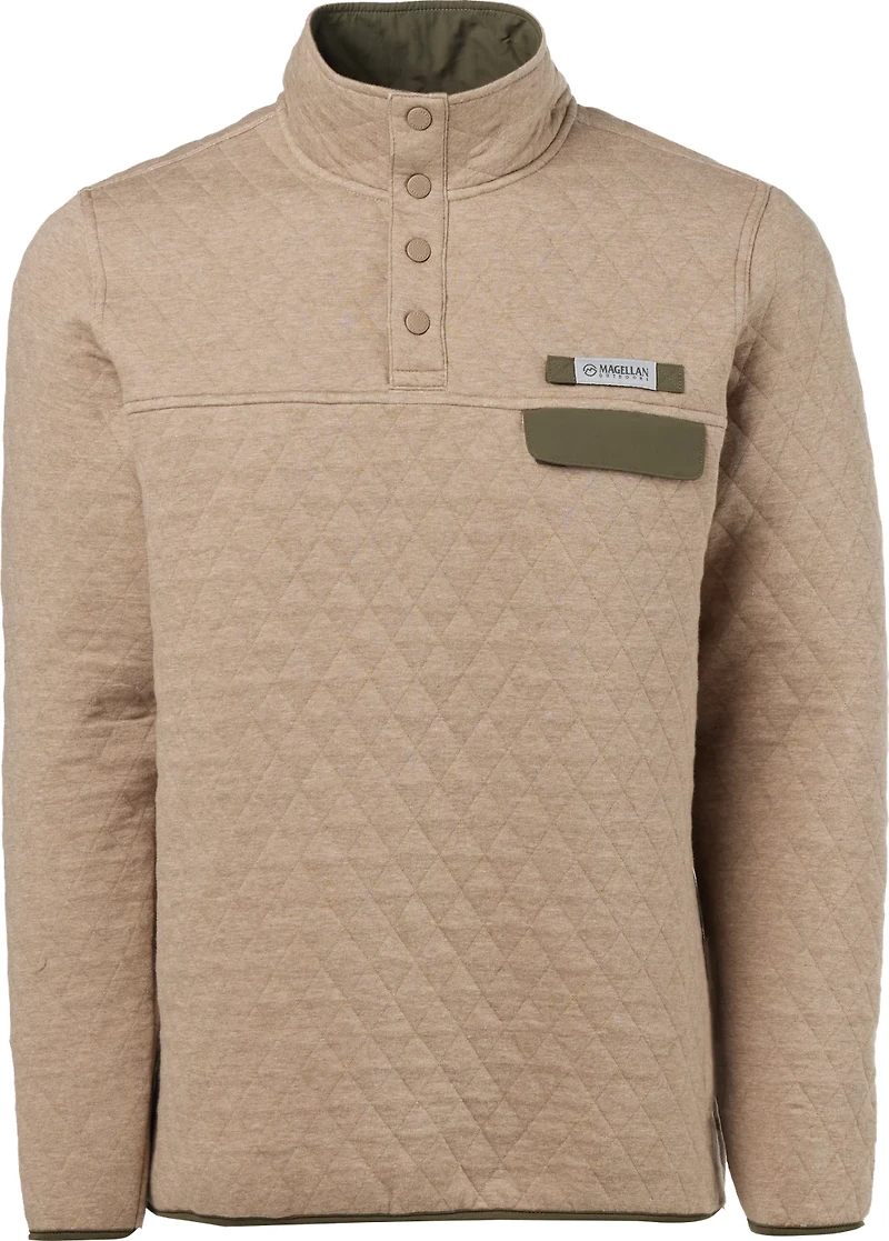 Magellan Outdoors Men's Campfire Quilted Long Sleeve QS Top