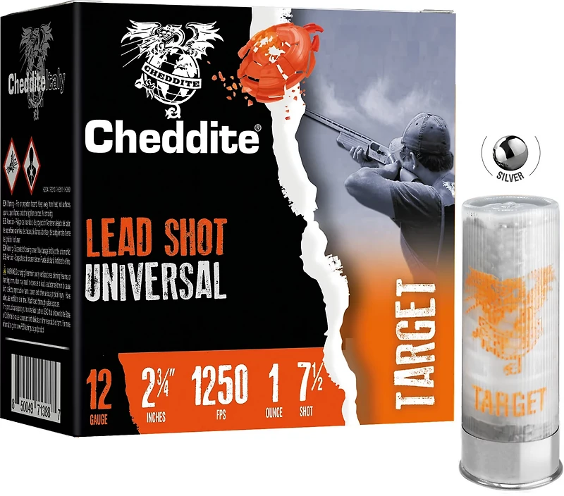 Cheddite Target 12 Gauge #7.5 Shotshell - 25 Rounds