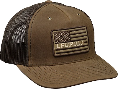 Leupold Men's Flag Waxed Canvas Trucker Hat