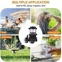 CampLux 12V DC 3.3 GPM Water Pressure Diaphragm Pump