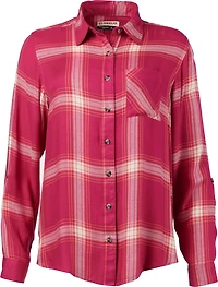 Magellan Outdoors Women's Willow Creek Plaid Long Sleeve Shirt