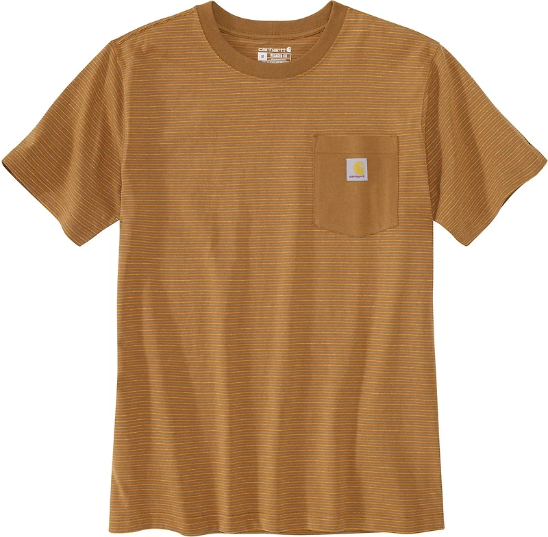 Carhartt Men's Heavyweight Pocket Stripe Relaxed Fit T-shirt