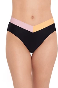Salt + Cove Juniors' V Midster Solid Swimsuit Bottom