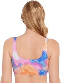 Salt + Cove Juniors' Tie-Dye Longline Tank Swim Top