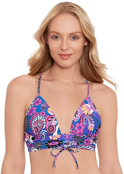 Salt + Cove Juniors' Retro Print Tunnel Front Midkini