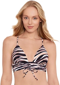 Salt + Cove Juniors' Stripes Tunnel Front Midkini