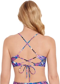 Salt + Cove Juniors' Retro Print Tunnel Front Midkini