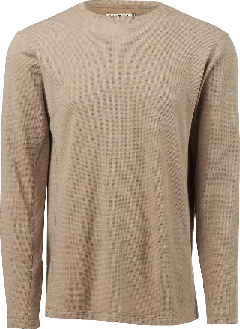 Magellan Outdoors Men's Base Camp Thermal Heathered Long Sleeve Crew Top