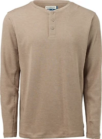 Magellan Outdoors Men's Base Camp Thermal Heathered Long Sleeve Henley Top