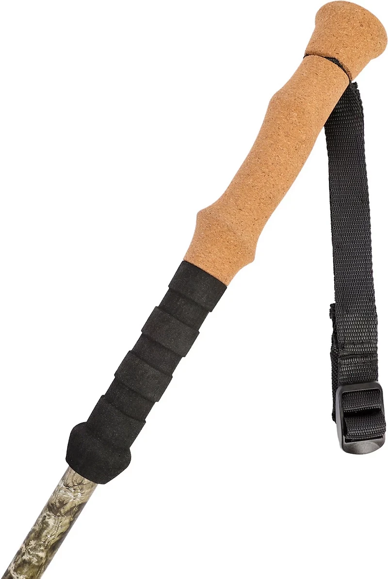 Cascade Mountain Tech Mossy Oak Aluminum Quick Lock Monopod Double Trekking Pole