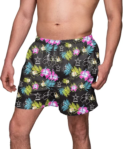 FOCO Men's Dallas Cowboys Neon Swim Trunks 5.5