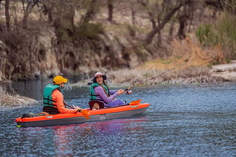 Pelican Challenger 130T 13 ft Angler Sit-On-Top Tandem Fishing Kayak