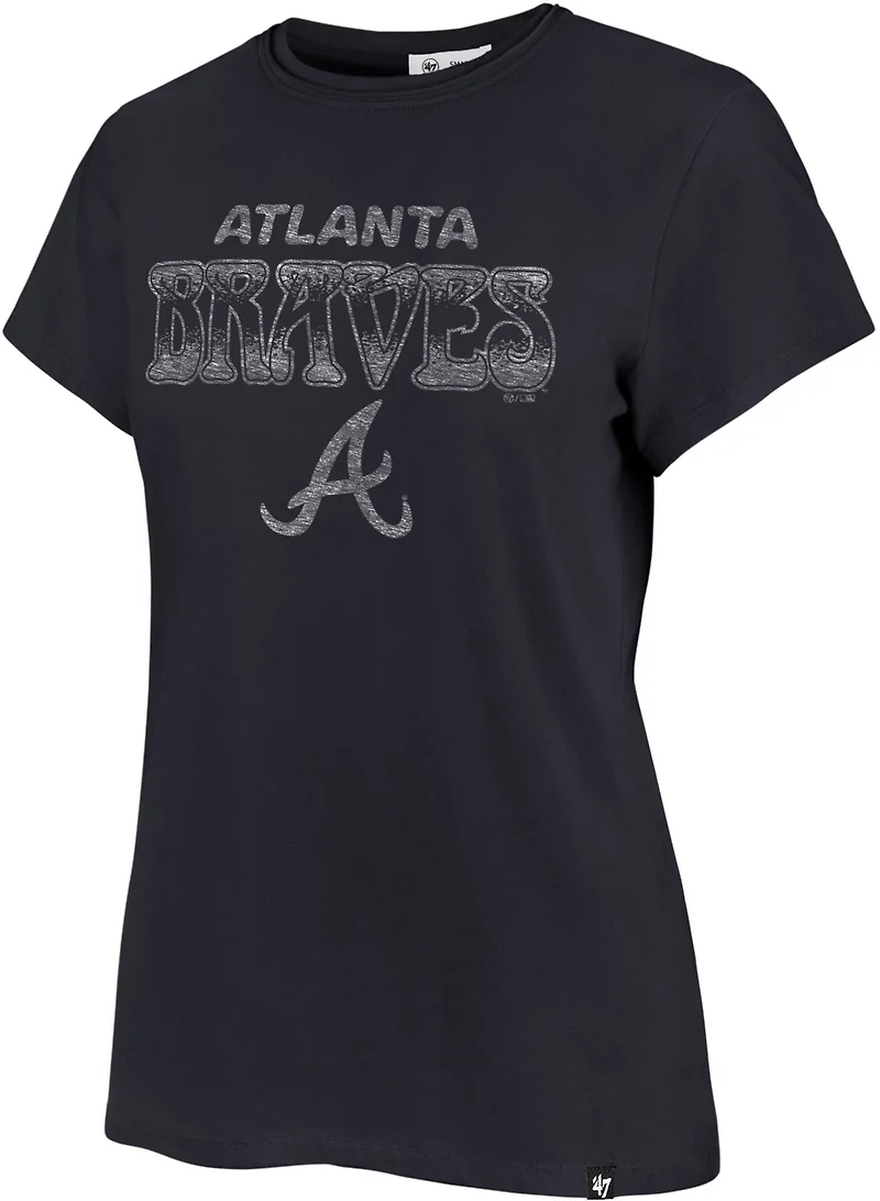 47 Women's Atlanta Braves Dreamer Frankie Short Sleeve T-shirt