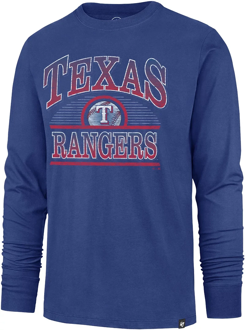 '47 Men's Texas Rangers Top Spin Franklin Short Sleeve T-shirt