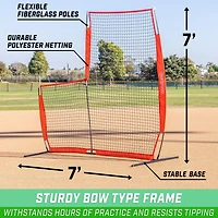 GoSports 7 ft x 7 ft L-Screen