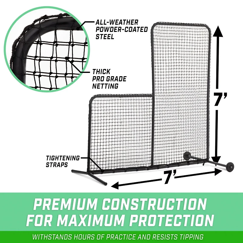 GoSports Pro 7 ft x 7 ft L-Screen