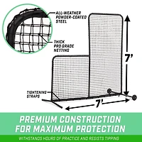 GoSports Pro 7 ft x 7 ft L-Screen