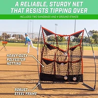 GoSports 9 Pocket Strike Zone Pitching Net