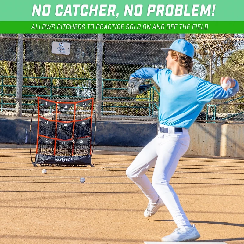 GoSports 9 Pocket Strike Zone Pitching Net