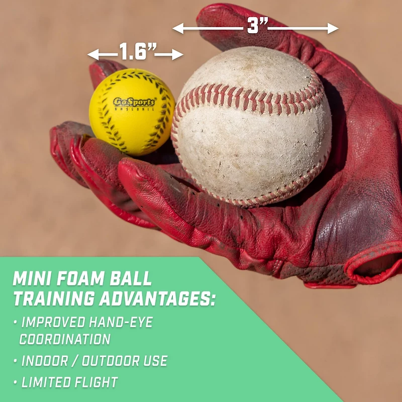 GoSports Mini Foam Baseballs 50-Pack
