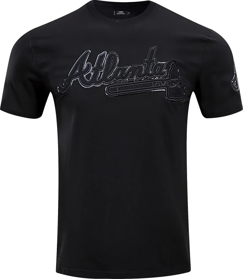 Pro Standard Men's Atlanta Braves Triple Black T-shirt