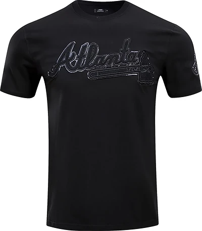 Pro Standard Men's Atlanta Braves Triple Black T-shirt