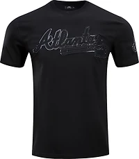 Pro Standard Men's Atlanta Braves Triple Black T-shirt
